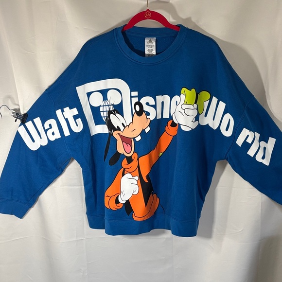Disney Parks Retro 2024 Goofy Front To Back Crewneck Sweater Pullover Size XL - Picture 2 of 6